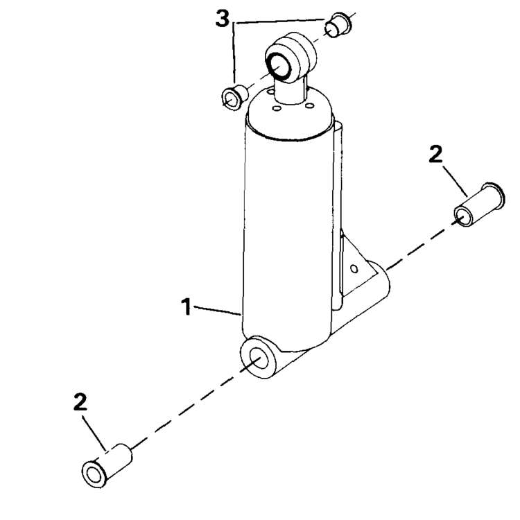 Johnson Tilt Assist Cylinder Parts For 1990 40hp Vj40elesr Outboard Motor