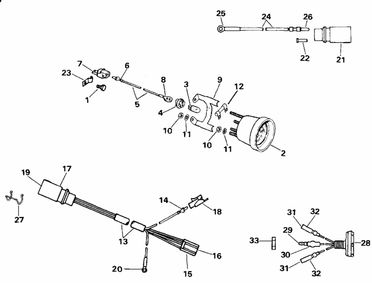 Johnson Evinrude Outboard /& OMC Sterndrive Motor 1 Hole Connector 0310572 310572