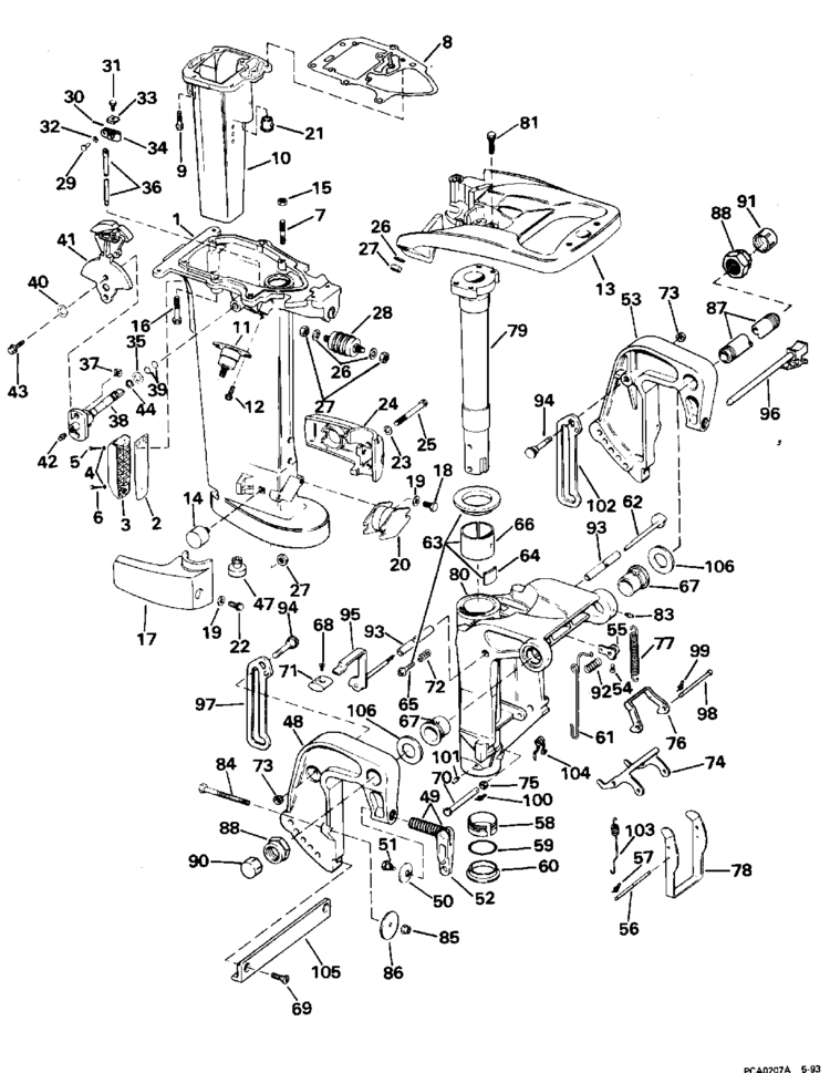 Evinrude 0319693 FF BUSHING TILT LK
