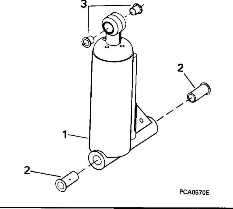 Johnson Tilt Assist Cylinder Parts For 1995 35hp J50jeod Outboard Motor
