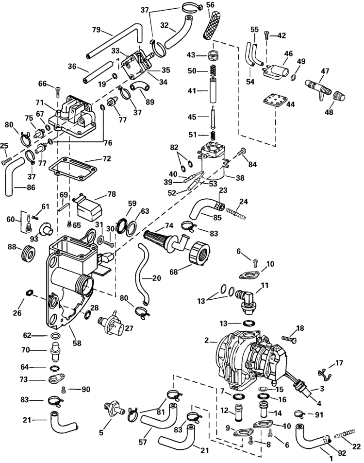 Evinrude Fuel Line Diagram
