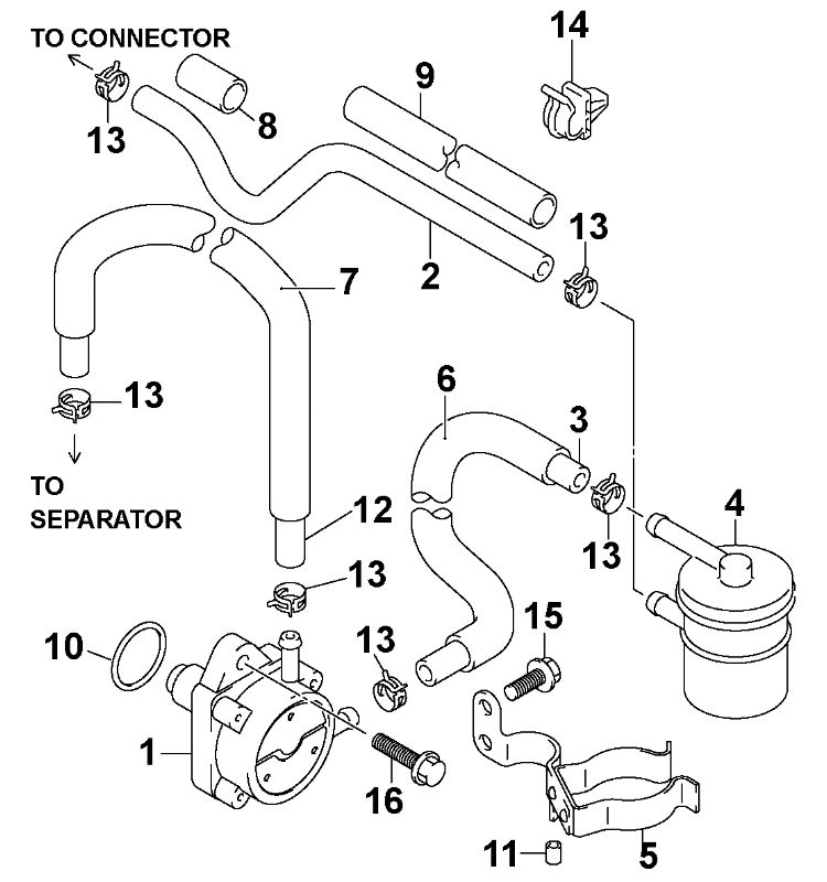 Mercury Outboard Fuel Filter Chart