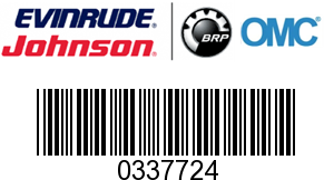 Evinrude Johnson OMC 0337724 - Applique, Front (337724)
