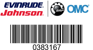 Evinrude Johnson OMC 0383167 - Front Door And Decal (383167)