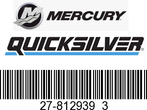 Mercury Quicksilver 27-812939  3 - GASKET           
 - Replaced by 27-812939
10