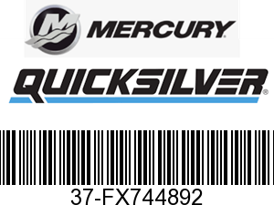 Mercury Quicksilver 37-FX744892 - DECAL-FRONT,NLA