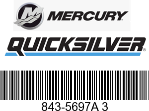 Mercury Quicksilver 843-5697A 3 - Cyinder Block