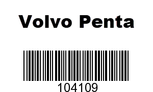 Volvo Penta 104109 - SCREW,