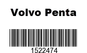 Volvo Penta 1522474 - SUPPORT SCREW,