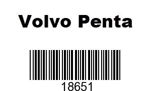 Volvo Penta 18651 - Gasket, Volvo