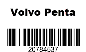 Volvo Penta 20784537 - GASKET