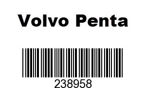 Volvo Penta 238958 - SEAL PLUG,