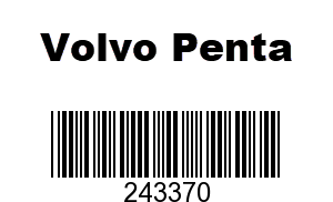 Volvo Penta 243370 - WASHER,