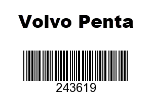 Volvo Penta 243619 - Filter Insert,