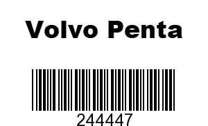 Volvo Penta 244447 - LOCATING PIN