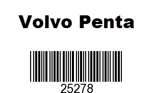 Volvo Penta 25278 - PLUG,