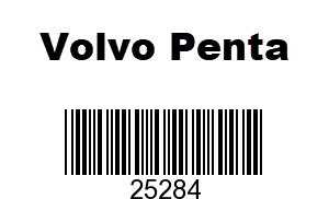 Volvo Penta 25284 - GASKET,