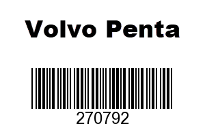 Volvo Penta 270792 - MAIN Bearing Kit