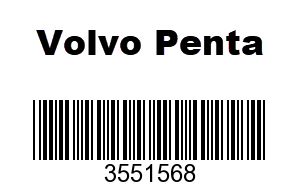 Volvo Penta 3551568 - Washer,