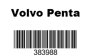 Volvo Penta VOL383988 - DIAPHRAGM SEAT