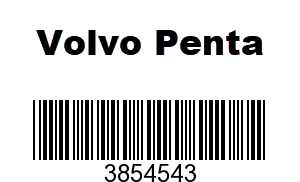Volvo Penta 3854543 - Decal