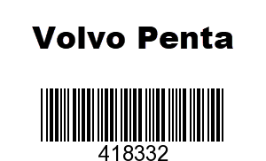 Volvo Penta 418332 - Hub,