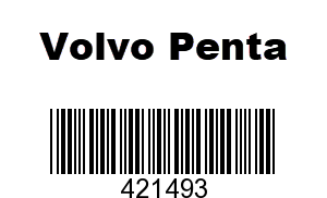 Volvo Penta 421493 - PRESSURE PIPE