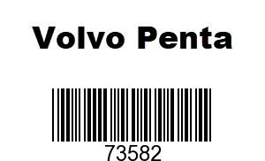 Volvo Penta 73582 - Gasket,