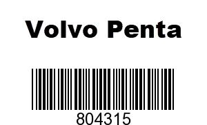 Volvo Penta 804315 - R 1140186-6,