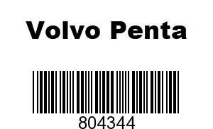 Volvo Penta 804344 - Gasket, Volvo