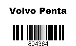 Volvo Penta 804364 - 3857118-8