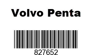 Volvo Penta 827652 - Gear, Volvo