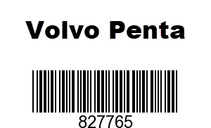 Volvo Penta 827765 - Knob