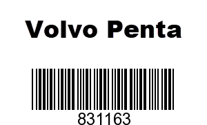 Volvo Penta 831163 - Exhaust Pipe Elbow, Volvo