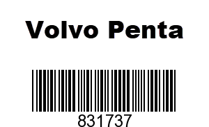 Volvo Penta 831737 - Strainer,