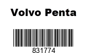 Volvo Penta 831774 - Retainer,
