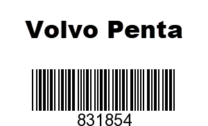 Volvo Penta 831854 - Casing,