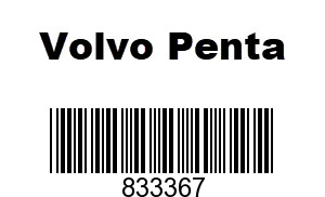 Volvo Penta 833367 - ATTACHMENT,