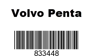 Volvo Penta 833448 - PIPE,