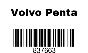 Volvo Penta 837663 - COOLING WATER PI ,