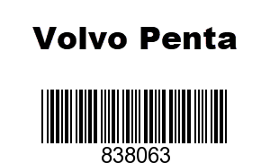 Volvo Penta 838063 - WASHER,