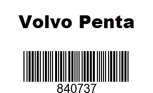 Volvo Penta 840737 - Coolant Pipe, Volvo