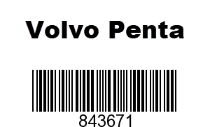 Volvo Penta 843671 - DELIVERY PIPE
