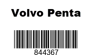 Volvo Penta 844367 - CARBON BRUSH SET,