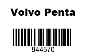 Volvo Penta 844570 - DELIVERY PIPE,