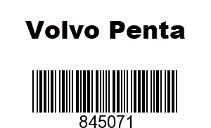 Volvo Penta 845071 - PLUG
