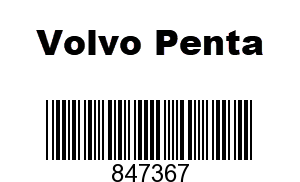 Volvo Penta 847367 - Pulley, Volvo
