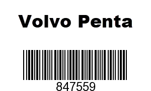 Volvo Penta 847559 - Injector