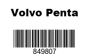 Volvo Penta 849807 - Delivery Pipe
