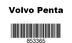 Volvo Penta 853365 - Decal Volvo Penta (V2) - Volvo Penta (853365)